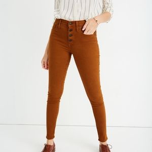 Madewell Skinny Jeans: Garment-Dyed Button Size 26